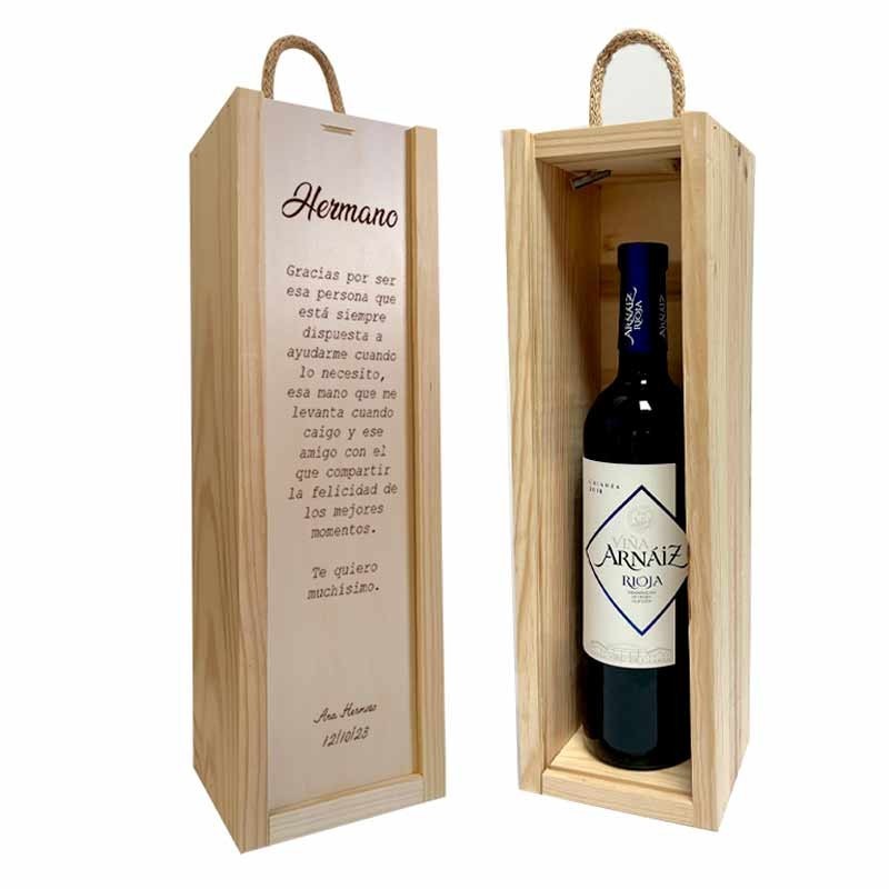 Coffret personnalisé avec vin Rioja frère