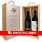Personalized box with 2 bottles of wine for children
