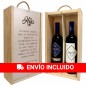 Coffret personnalisé avec bouteilles de vin Fille