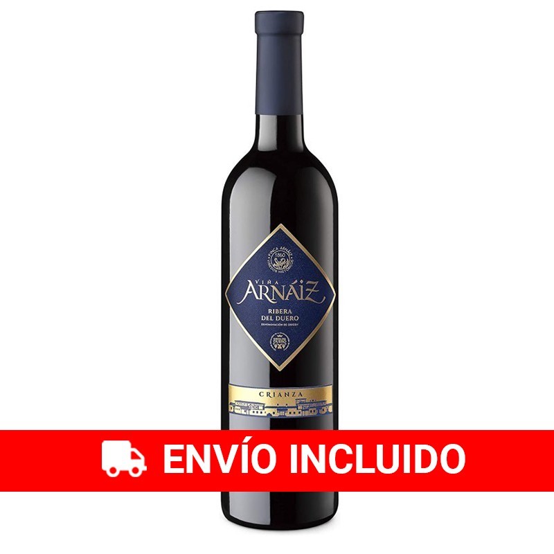 Viña Arnáiz Crianza Vino Tinto D.O Ribera del Duero - Pack de 6 Botellas x 750 ml