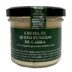 Tarro de crema de queso de cabra para detalles de bodas o eventos