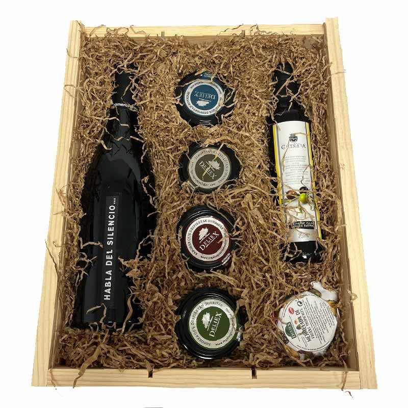 Estuche de madera Selección Gourmet para regalo