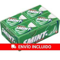 12 latas Smint Tabs Menta suave, Caramelo Comprimido Sin Azúcar - 8 gr.