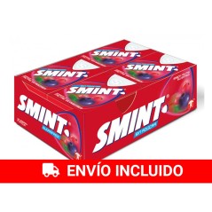 12 latas Smint Tabs frutas silvestre, Caramelo Comprimido Sin Azúcar -