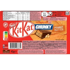 Caja 24 KitKat Chunky Peanut Butter