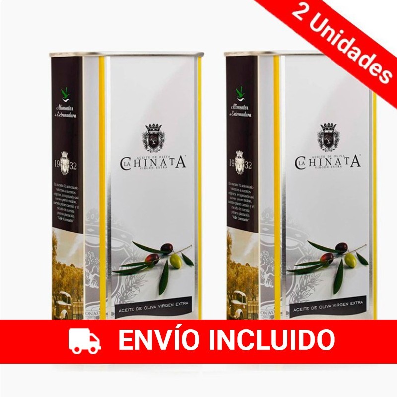 Pack 2 latas de Aceite de Oliva Virgen Extra "La Chinata" 500 ml