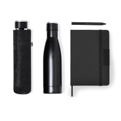 Unique Gift Set with Umbrella, Notepad, and Insulated Water Bottle
