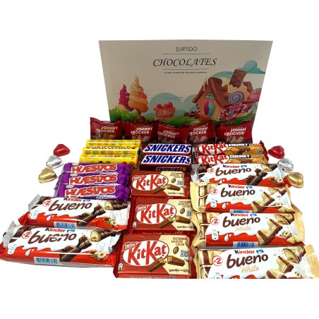 Cesta de chocolates para regalar (surtido 1)