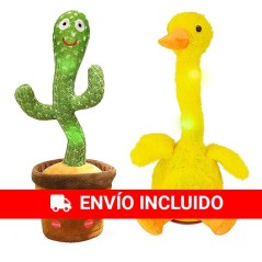 Cactus et canard danseurs, jouets parlants et musicaux