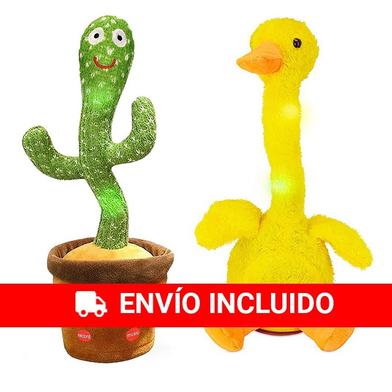 Cactus et canard danseurs, jouets parlants et musicaux
