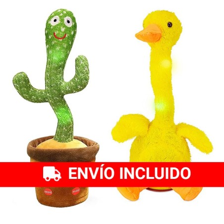 Dancing Cactus and Duck, Talking Toys with Songs