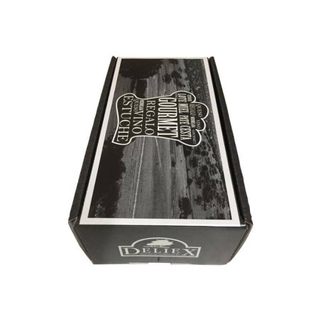 Deliex gift basket with mini wine and three mini pâtés