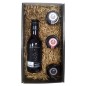 Panier-cadeau Deliex avec mini-bouteilles de vin et trois mini-pâtés