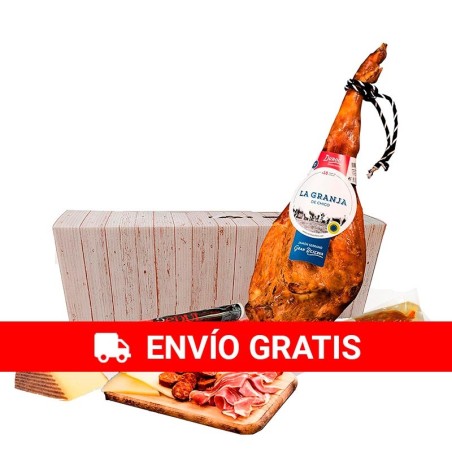 Regalo lote de embutidos con jamón, lomo, queso, chorizo y salchichón