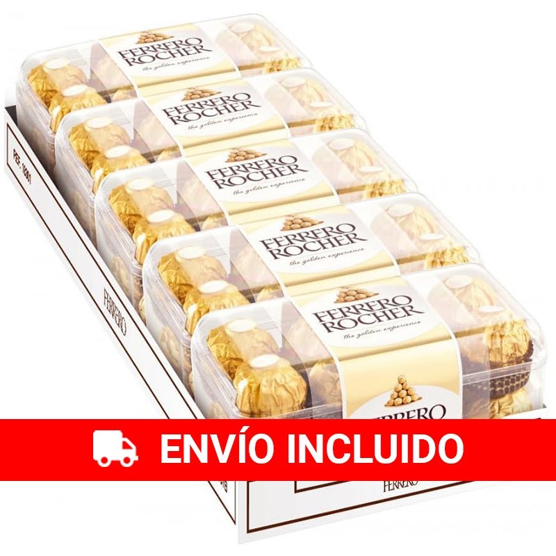 Bandeja de 5 Cajas de 16 ferreros