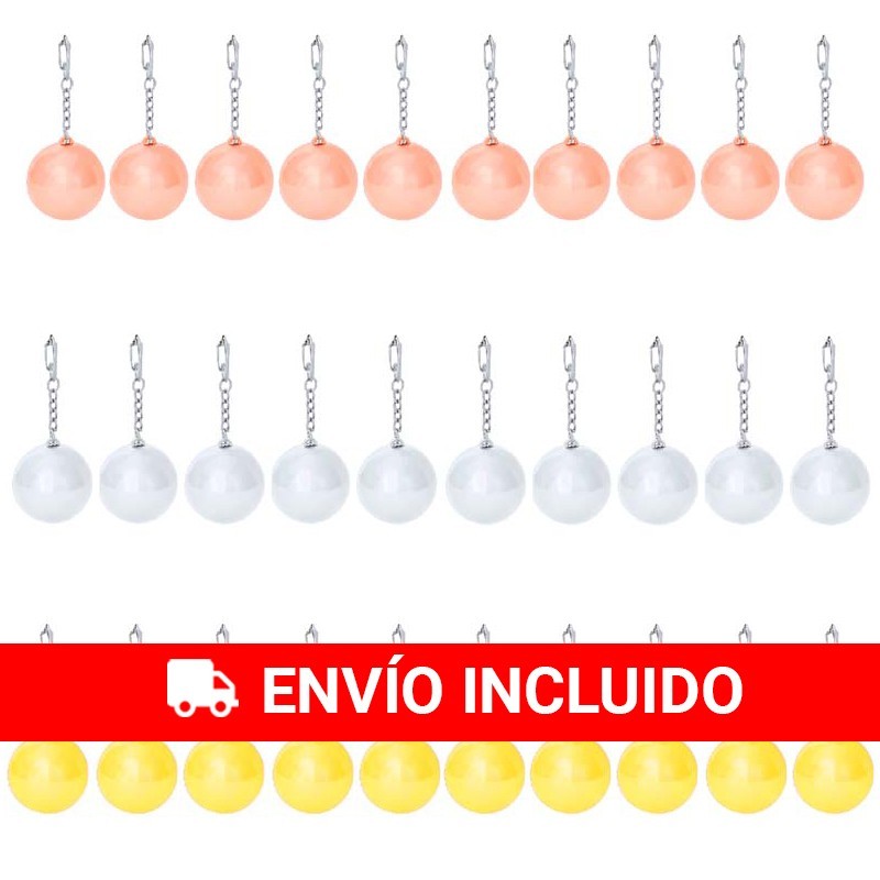 30 porte-clés baume à lèvres assortis