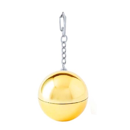 Gold Lip Balm Keychain