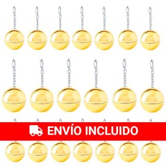 20 Gold Lip Balm Keychains