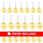 20 Gold Lip Balm Keychains