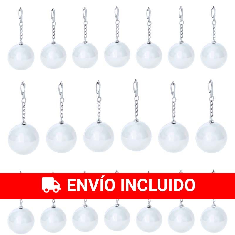 20 Silver Lip Balm Keychains