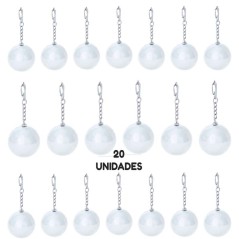 20 Silver Lip Balm Keychains