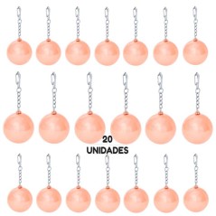 20 Pink Lip Balm Keychains