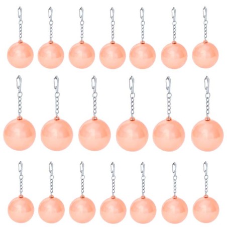 20 porte-clés baume à lèvres roses