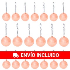 20 Pink Lip Balm Keychains