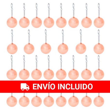 30 Pink Lip Balm Keychains
