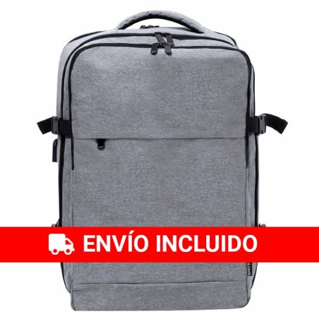 Grand sac à dos gris