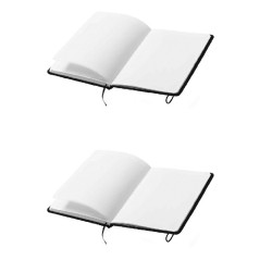 2 cahiers A5 de 80 feuilles blanches chacun