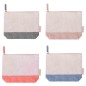 20 Recycled Cotton Toiletry Bags, Assorted Colors, 180 gsm