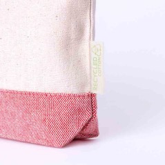 20 Recycled Cotton Toiletry Bags, Assorted Colors, 180 gsm
