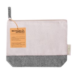 25 Recycled Cotton Toiletry Bags, Assorted Colors, 180 gsm