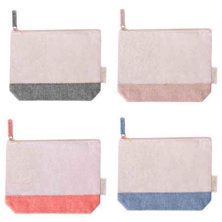 30 Recycled Cotton Toiletry Bags in Assorted Colors