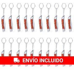 20 Stainless Steel Pocket Knives Keychains