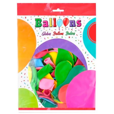 Sachet de ballons pour anniversaires, couleurs résistantes