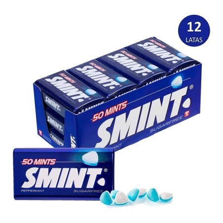 2 boxes 12 Tins SMINT Tin Mint Compressed Candy 35 gr