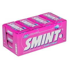 2 Boxes 12 cans SMINT Tin Bubblefresh compressed candy 35 gr
