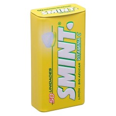 Box of 12 tins SMINT Tin lemon compressed caramel 35g