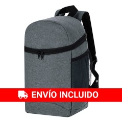 Mochila nevera porta alimentos isotérmica gris