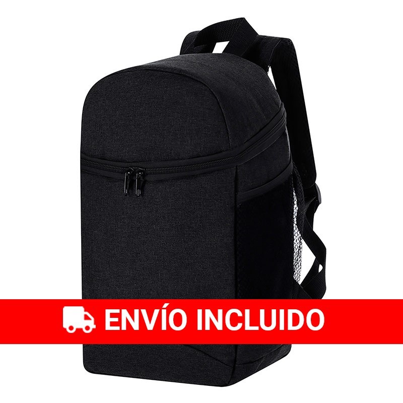 Mochila nevera porta alimentos isotérmica negra