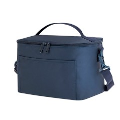 Blue insulated cooler bag for food 7 liters