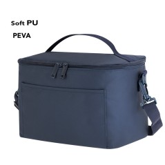 Blue insulated cooler bag for food 7 liters