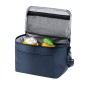 Black insulated cooler bag for food 7 liters