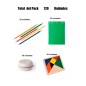 Set pour anniversaire 30 crayons + 30 yoyos en bois + 30 puzzles avec