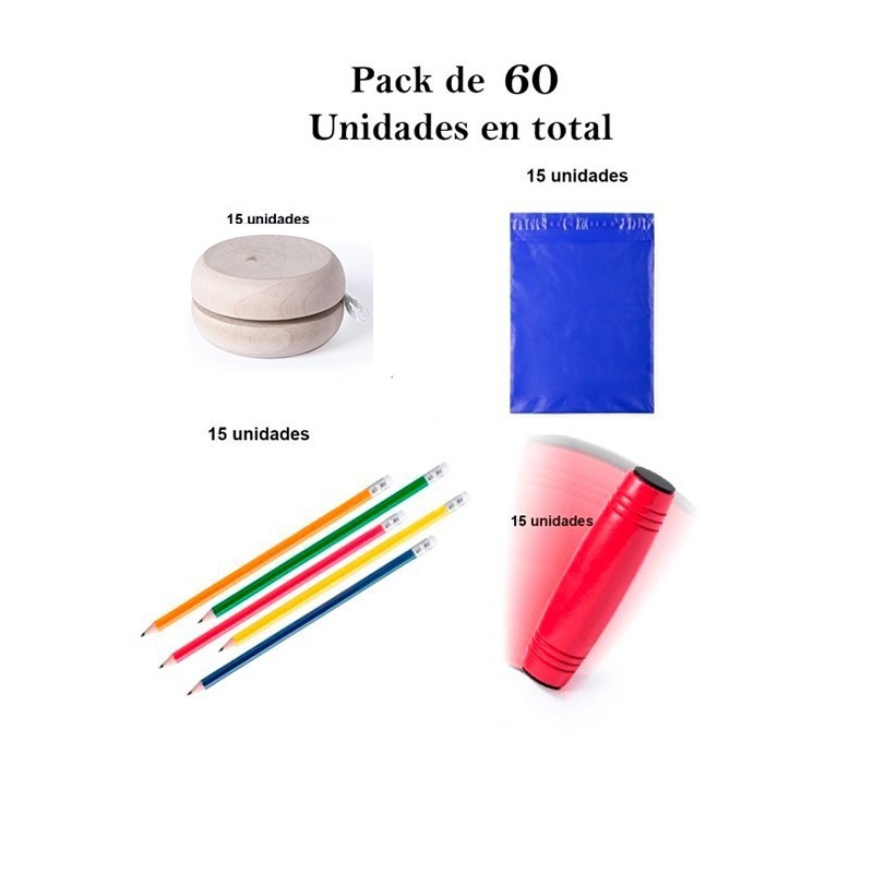 Set gifts for children's birthdays 15 Rondux Games + 15 pencils + 15 yoyos