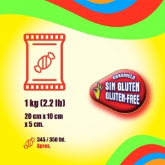 Pictolín soft fruit chewy candies 1 kg