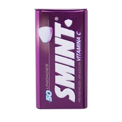 Box of 12 tins Smint red fruit candies 35g