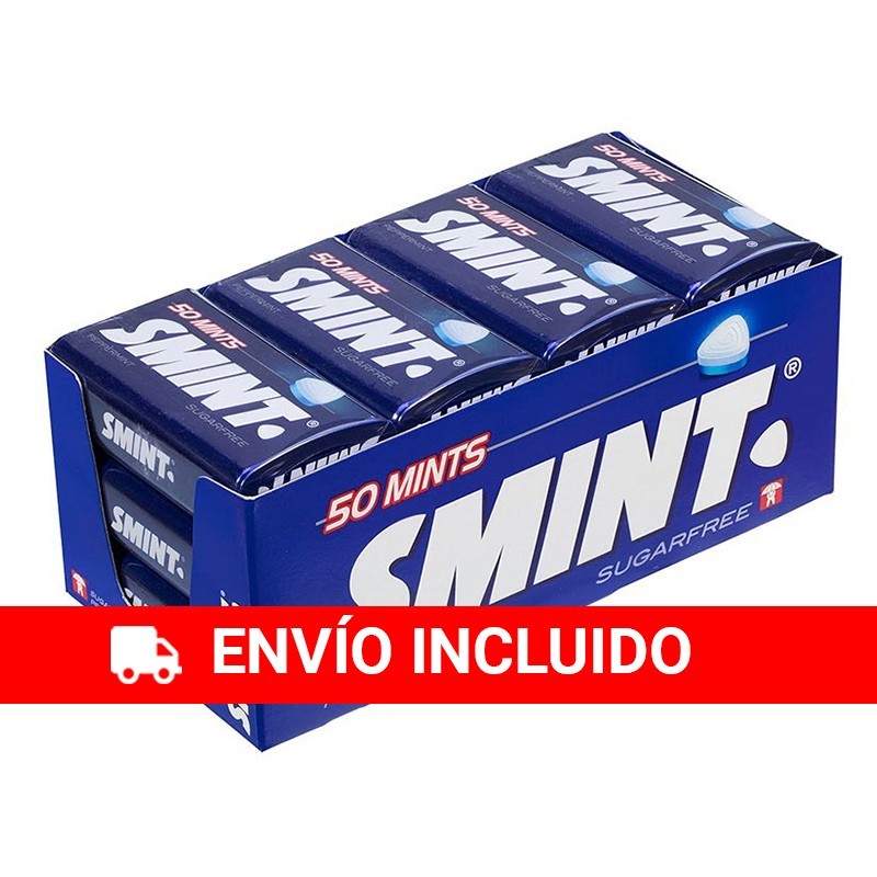 Caja Smint Tin menta - 12 unidades de latas de 35 gr (Total 420 gr.)
